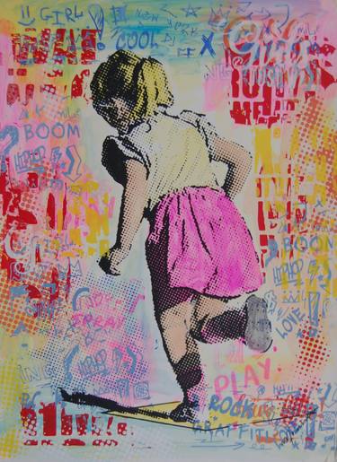 Original Contemporary Children Mixed Media by Marcio Franca Moreira