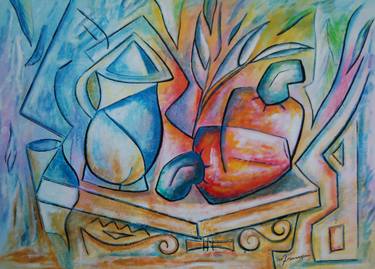 Print of Art Deco Still Life Paintings by Marcio França Moreira