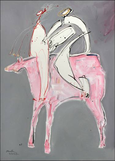 Original Expressionism People Paintings by Jiri Havlik
