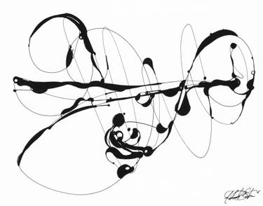 Original Conceptual Water Drawing by Michael William Benton