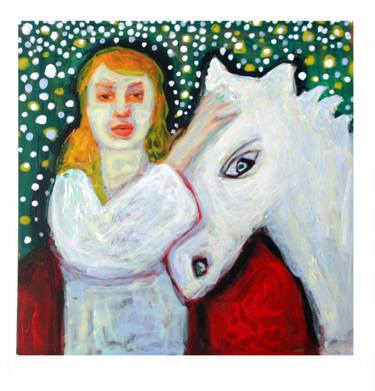 Original Fine Art Women Painting by Bahador Moayer
