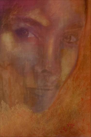 Original Abstract Expressionism Women Paintings by Vernon Crumrine