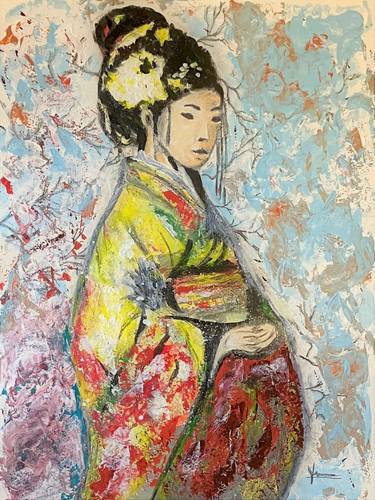 Original Abstract Expressionism Women Paintings by Vernon Crumrine