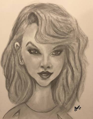 Original Contemporary Celebrity Drawings by Vernon Crumrine