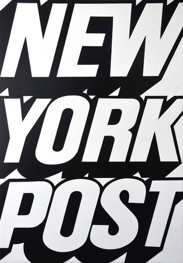 Original Fine Art Typography Paintings by Campbell La Pun