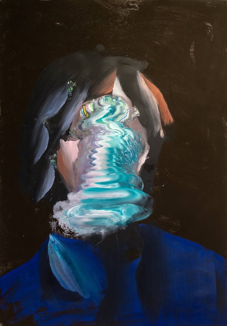 Print of Expressionism Portrait Paintings by Rafal Chojnowski