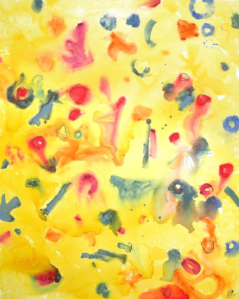 Original Abstract Expressionism Abstract Paintings by Valerie Capewell