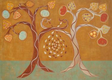 Print of Figurative Tree Paintings by Paola Gasparotto
