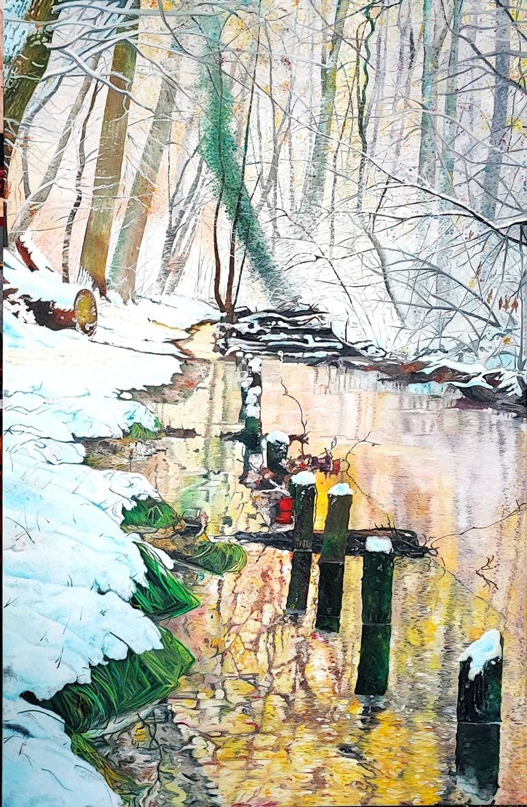 Original Impressionism Landscape Paintings by Prasong Kantanee