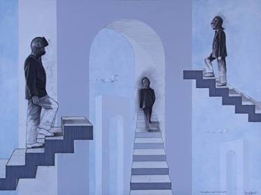 Original Surrealism Architecture Drawings by Oscar Manuel Vargas