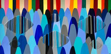 Original Abstract Expressionism Abstract Mixed Media by Raul De La Torre