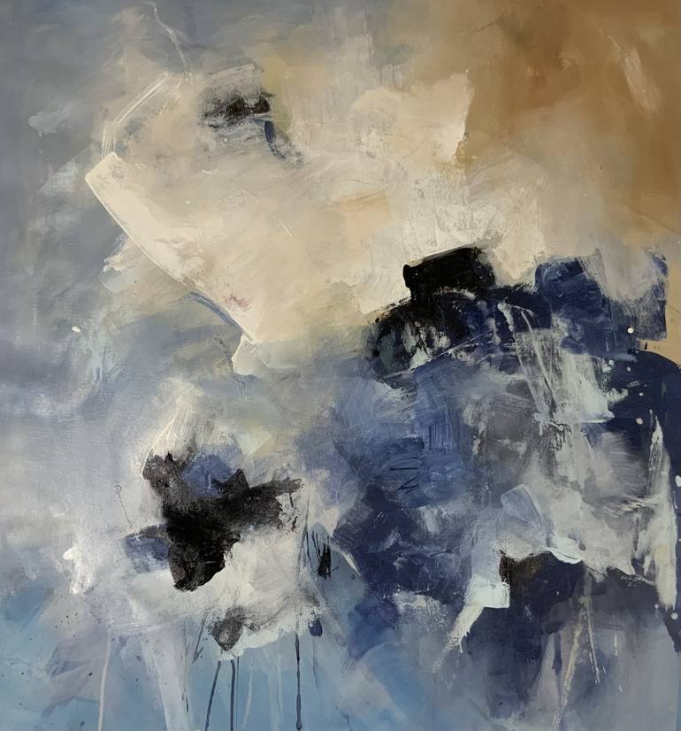 Original Abstract Expressionism Abstract Paintings by Rodrigue Semabia