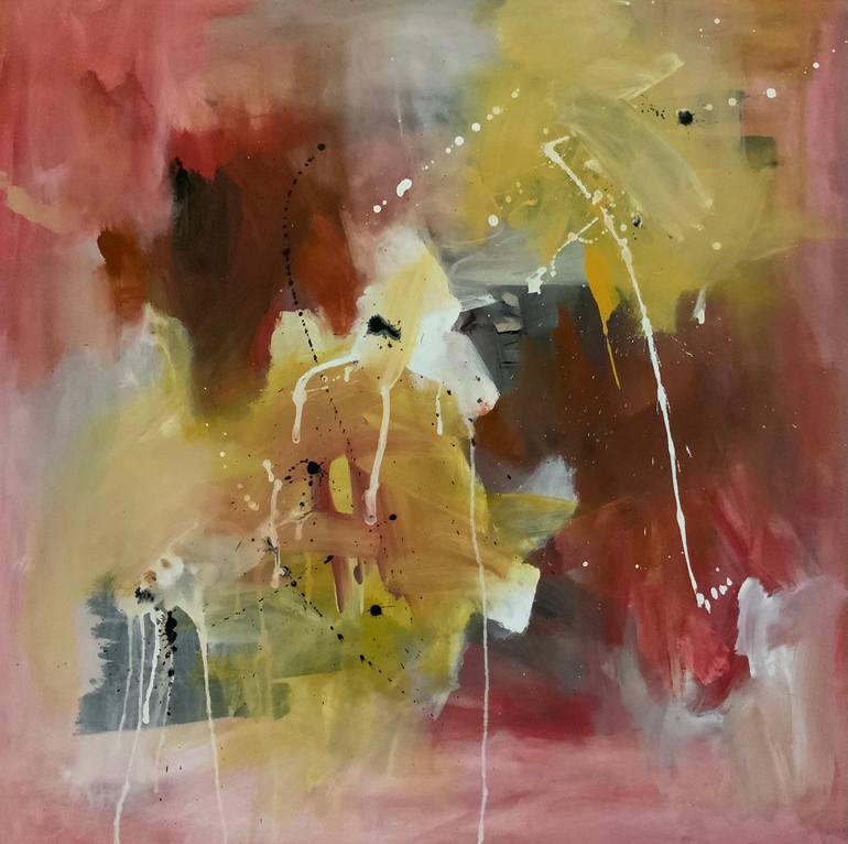 Original Abstract Expressionism Abstract Paintings by Rodrigue Semabia