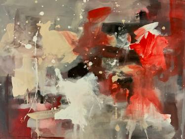 Original Abstract Expressionism Abstract Paintings by Rodrigue Semabia