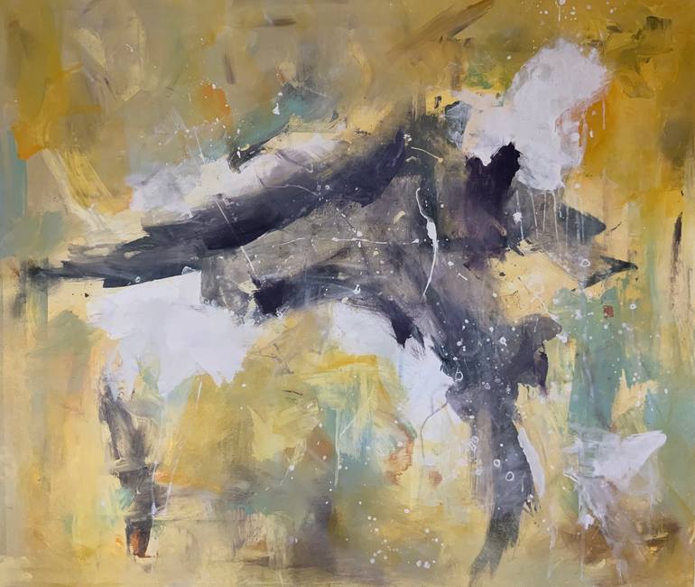 Original Abstract Expressionism Abstract Paintings by Rodrigue Semabia
