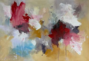 Original Abstract Expressionism Abstract Painting by Rodrigue Semabia