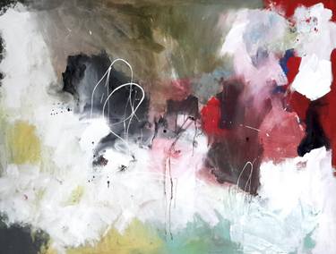 Original Fine Art Abstract Paintings by Rodrigue Semabia