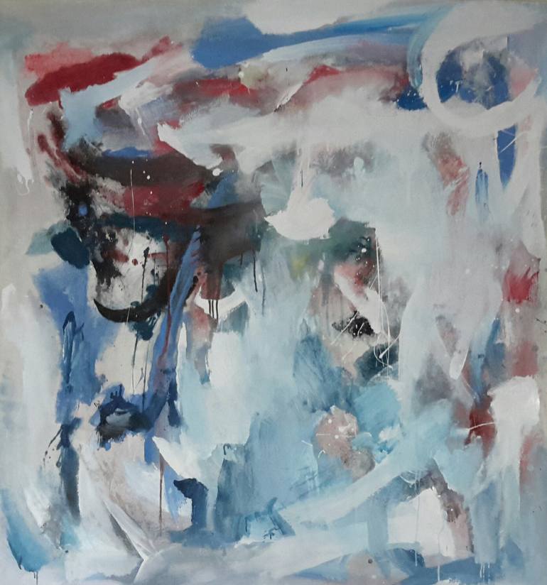 Original Abstract Expressionism Abstract Paintings by Rodrigue Semabia