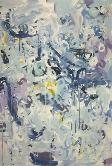 Original Abstract Expressionism Abstract Paintings by Rodrigue Semabia