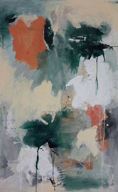 Original Abstract Expressionism Abstract Paintings by Rodrigue Semabia