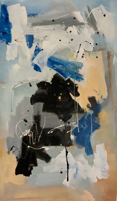 Original Abstract Expressionism Abstract Paintings by Rodrigue Semabia