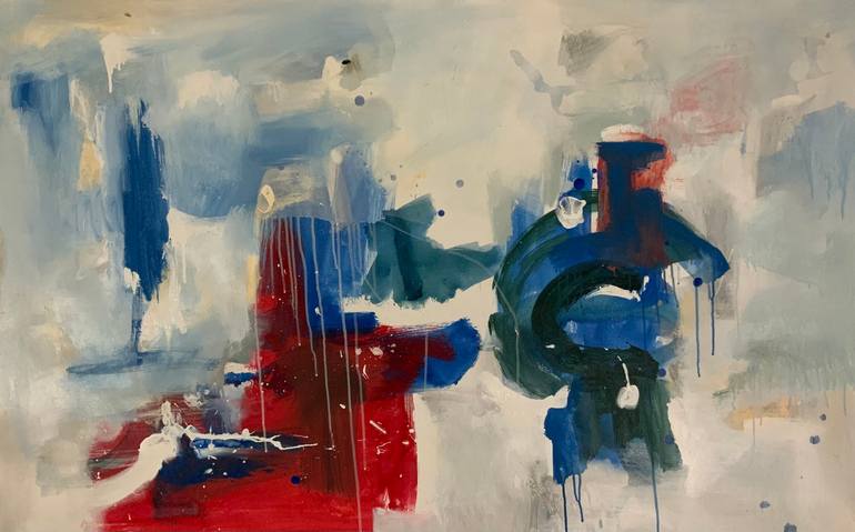 Original Abstract Expressionism Abstract Paintings by Rodrigue Semabia