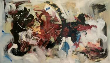 Original Abstract Expressionism Abstract Paintings by Rodrigue Semabia