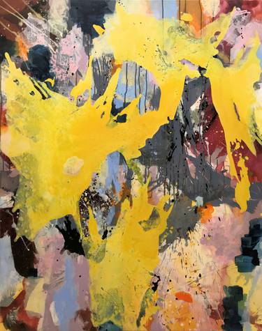Original Abstract Expressionism Abstract Painting by Anja Stemmer