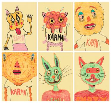 Original Portraiture People Drawings by Vicente Aguado