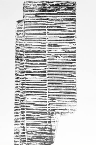 Original Illustration Train Printmaking by Ozgun Evren Erturk