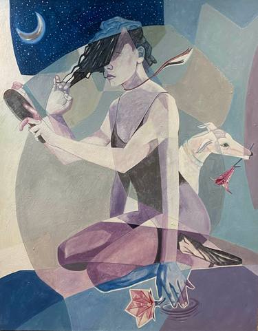 Original Contemporary People Painting by Nazlı Arman Tatarer