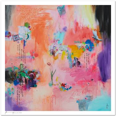 Original Abstract World Culture Printmaking by Xiaoyang Galas