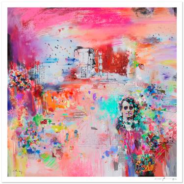 Original Abstract Expressionism Celebrity Printmaking by Xiaoyang Galas
