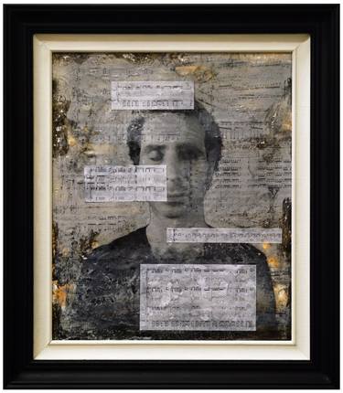 Original Abstract Expressionism Music Mixed Media by Nicole Fournier