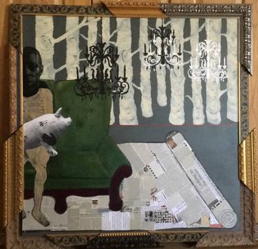 Original Abstract Expressionism Political Paintings by Gigi Lopez