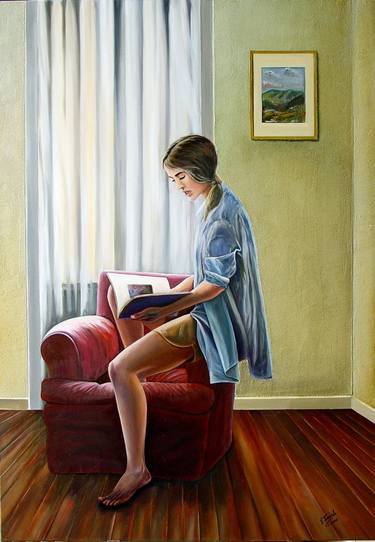 Original Realism People Paintings by Paolo Terdich