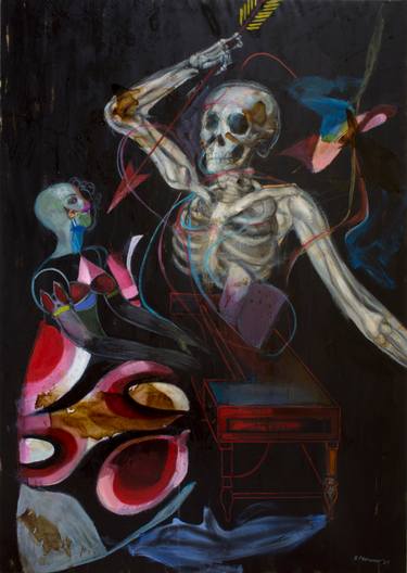 Original Expressionism Fantasy Painting by Stefan Petrunov