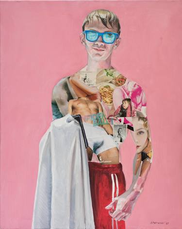 Original Dada Beach Paintings by Stefan Petrunov