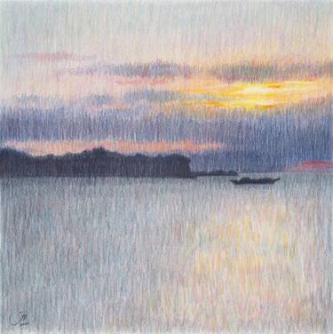 Original Impressionism Landscape Drawings by Sedigheh Zoghi