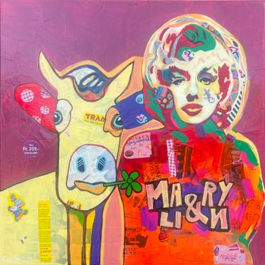 Original Abstract Expressionism Animal Painting by Fredi Gertsch