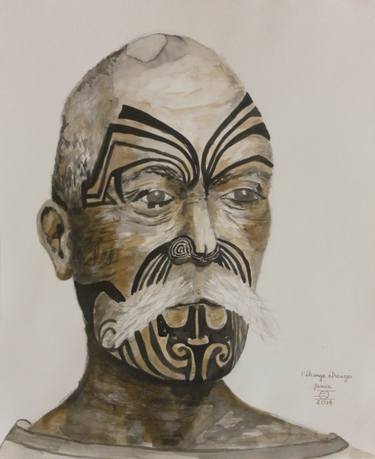 Original Portraiture Celebrity Drawings by Dominault Evelyne
