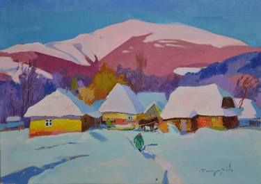 Original Abstract Expressionism Landscape Paintings by Shandor Alexander