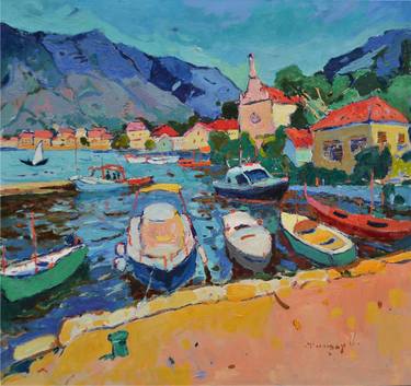 Original Abstract Expressionism Seascape Paintings by Shandor Alexander