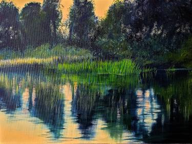 Original Impressionism Landscape Painting by Jacek Malinowski