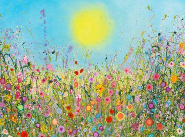 Original Abstract Expressionism Floral Printmaking by Yvonne Coomber