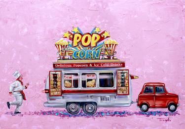 Original Figurative Popular culture Paintings by Trayko Popov