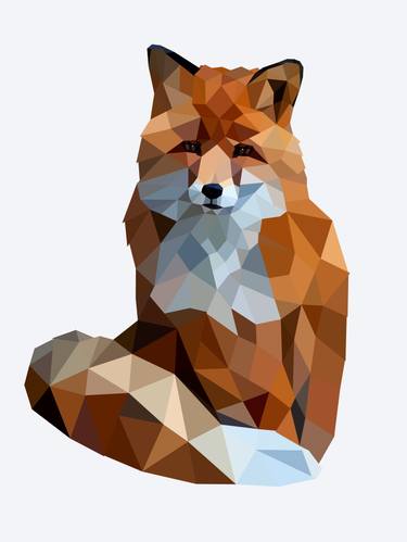 Original Abstract Animal Digital by Vitalii Kotiash