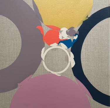 Original Geometric Abstract Paintings by Eleni Pratsi