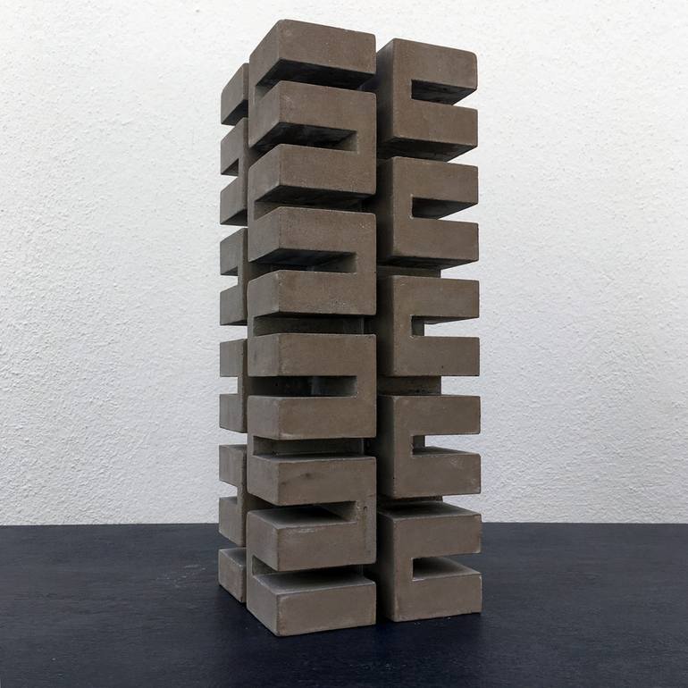 Original Abstract Architecture Sculpture by Benoist Van Borren
