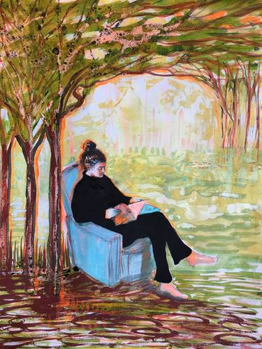 Original Figurative Time Drawings by Stéphanie De Malherbe